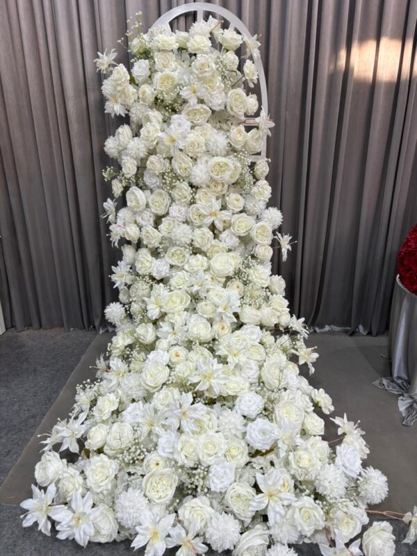 Cascade de fleurs Blanche