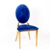 Housse pour chaise médaillon : Bleu roi