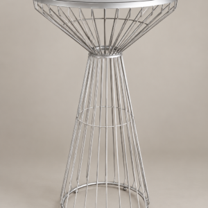 Table Haute Argentée