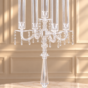 Chandelier 5 branches en plexiglass – 90 cm