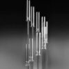 Chandelle transparente en Plexi 8 branches