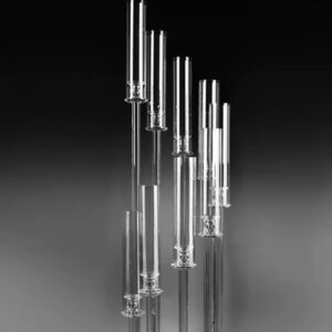Chandelle transparente en Plexi 8 branches