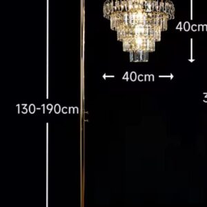 Ensemble lustre Or électrique + support