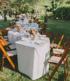 Nappe blanche pour table S