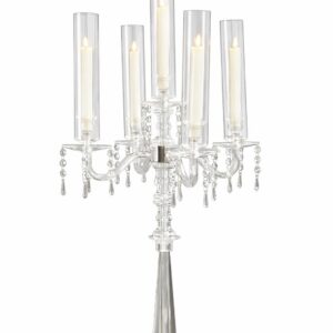 Chandelier 5 branches en plexiglass – 90 cm