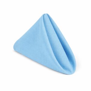 Serviette en tissu couleur bleu clair