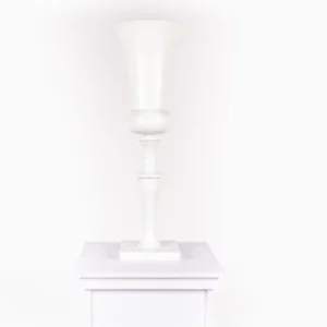 Vase 64 en métal cm blanc