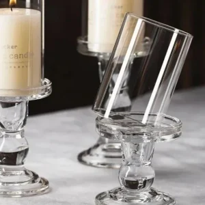 Ensemble de 3 bougeoirs cristal