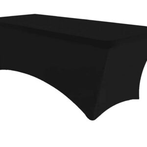 Nappe lycra buffet rectangle noire