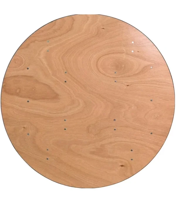 Table pliante ronde en bois 152cm 8 -10 places – Image 3
